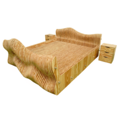 HWAJ2- GIƯỜNG GỖ 3D