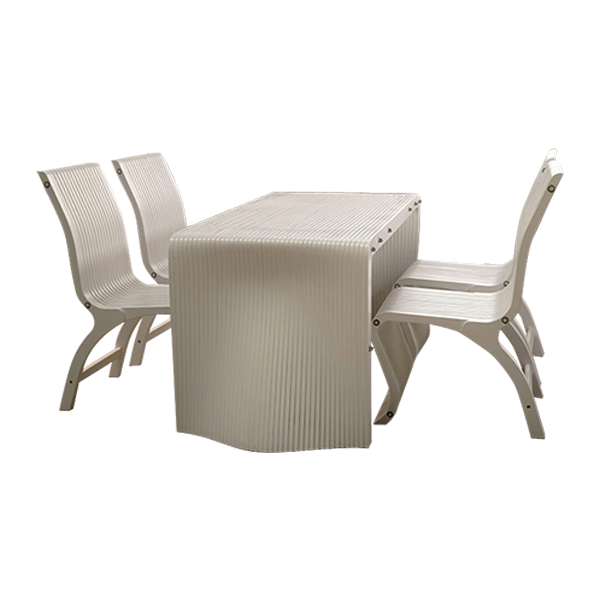 HCMK1 + HKTF118- BỘ BÀN ĂN GỖ 4 GHẾ