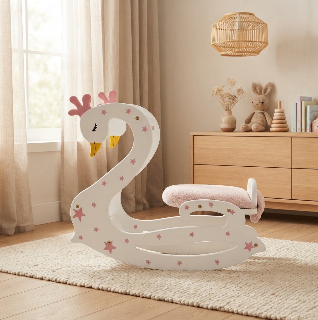 MVRB184 - ĐỒ CHƠI BẬP BÊNH BẰNG GỖ - HÌNH CON THIÊN NGA - Ảnh 2