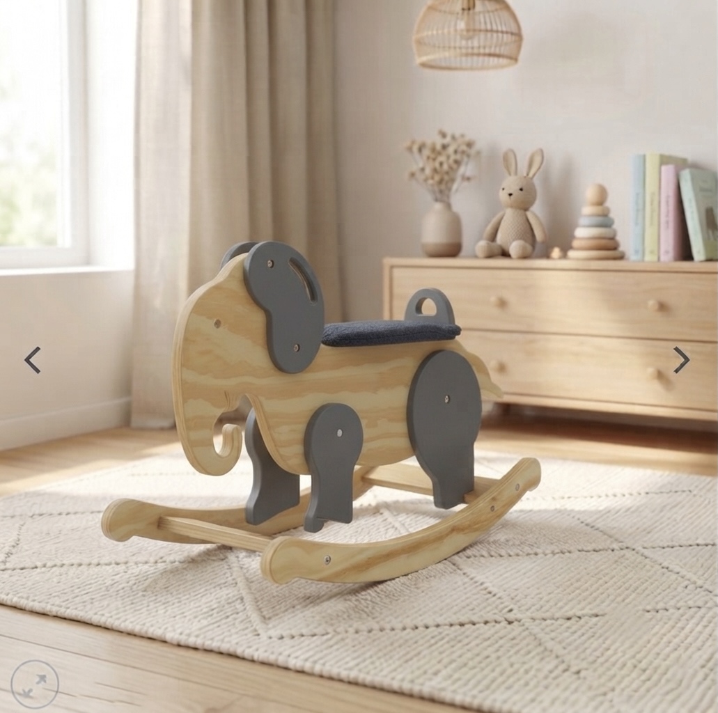 MVRB187 - ĐỒ CHƠI BẬP BÊNH BẰNG GỖ - HÌNH CON VOI - Ảnh 2