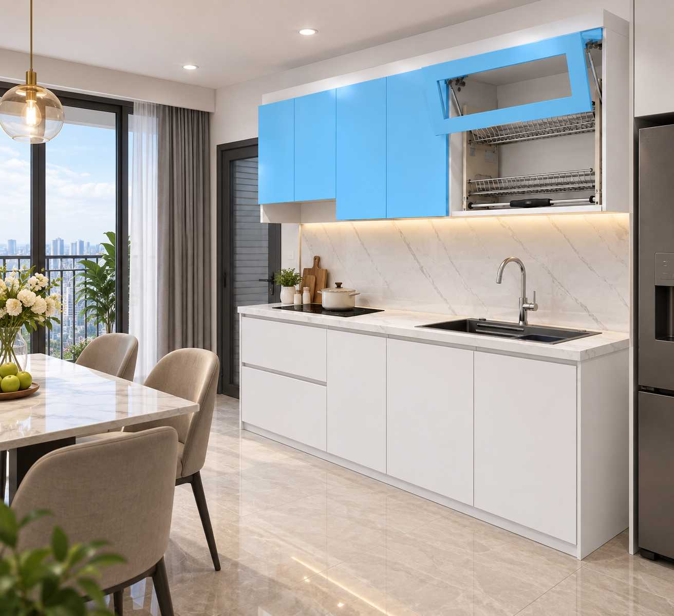DTGX41 - TỦ BẾP HÌNH CHỮ NHẬT - Ảnh 2