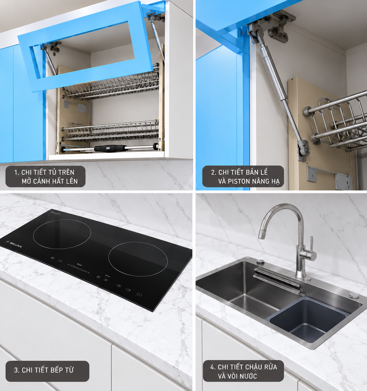 DTGX41 - TỦ BẾP HÌNH CHỮ NHẬT - Ảnh 4